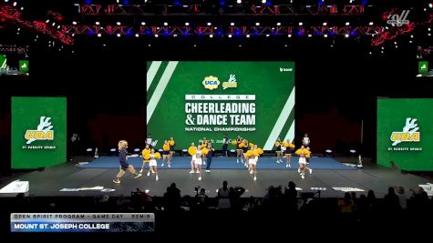 Mount St. Joseph College [2026 Open Spirit Program - Game Day Semis] 2026 UCA & UDA College Cheerleading and Dance Team National Championship