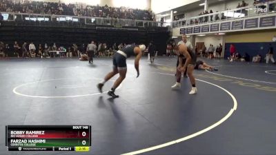 184 lbs Champ. Round 1 - Farzad Hashimi, Cerritos College vs Bobby Ramirez, Rio Hondo College