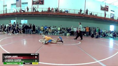 120 lbs Cons. Semi - Lathen Janes, The Fort Hammers Wrestling vs Cameron Cooper, Columbus East Wrestling Club