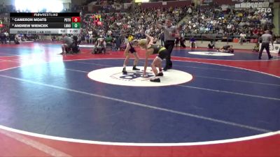 4A 132 lbs Quarterfinal - Cameron Moats, Pottsville vs Andrew Wiencek, Lonoke High School (7-12 Athletics)