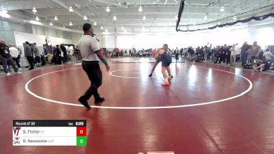 184 lbs Round Of 32 - Sam Fisher, Virginia Tech vs Dylan Newsome, Virginia