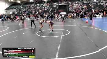 138 lbs Quarterfinal - Trevor Steffen, GACC vs Braxton Robinson, Kearney Matcats