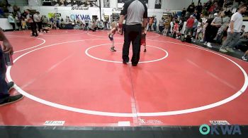 37 lbs 2nd Place - Mason Smith, Tahlequah Wrestling Club vs Aeryn Jackson, Locust Grove Youth Wrestling