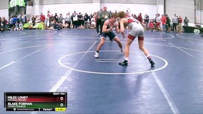 140 lbs Champ. Round 3 - Blake Porman, Livonia Franklin vs Miles Loney, Michigan Premier