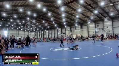 50 lbs Finals (8 Team) - Tinley Williams, Missouri Battle Gear Purple vs Mackenzie Keller, Team Ohio Gold