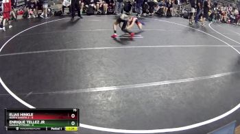75 lbs Quarterfinals (8 Team) - Enrique Tellez Jr, Kansas Pythons vs Elias Hinkle, North Dakota 2