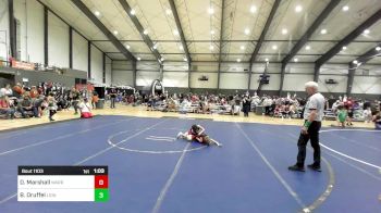 66 lbs Quarterfinal - Dallas Marshall, Warriors Of Christ vs Brantley Druffel, Lionheart WC
