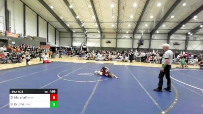 66 lbs Quarterfinal - Dallas Marshall, Warriors Of Christ vs Brantley Druffel, Lionheart WC