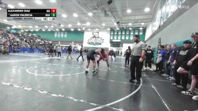 215 lbs Champ. Round 2 - Alexander Diaz, Indio vs Aaron Valencia, Orange Vista