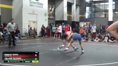 130 lbs Round 2 (16 Team) - Kinnley Smith, Illinois vs Melanie Salgado, Ankeny Girls Wrestling Club