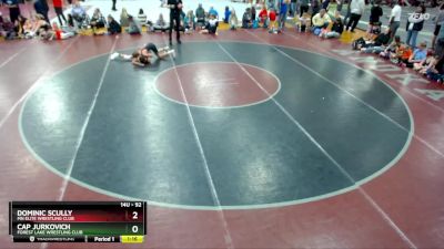 92 lbs Round 1 - Dominic Scully, MN Elite Wrestling Club vs Cap Jurkovich, Forest Lake Wrestling Club