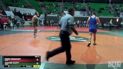 5A 190 lbs Quarterfinal - Hunter Scott, Leeds vs Owen Ridgeway, Arab