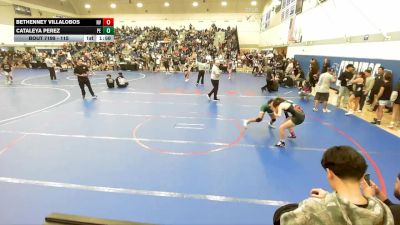 115 lbs Quarterfinal - Cataleya Perez, Poway Elite vs Bethenney Villalobos, PREMIER WRESTLING