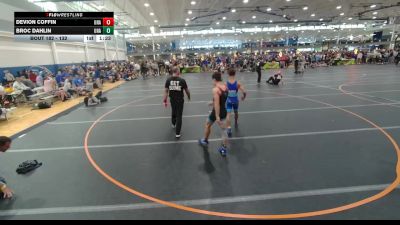 132 lbs Champ. Round 2 - Devion Coffin, Unattached vs Broc Dahlin, Unattached