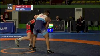 82 kg Semifinal - John Stefanowicz, USA vs Singh Gurpreet, IND