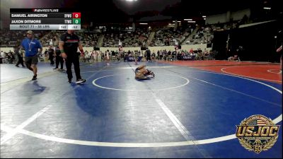 58 lbs Consi Of 8 #2 - Samuel Airington, Saints Youth Wrestling Club vs Jaxon Ditmore, Team Tulsa Wrestling Club