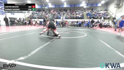 110 lbs Rr Rnd 1 - Canyon Nelson, Grove Take Down Club vs Gunnar Jackson, Verdigris Youth Wrestling