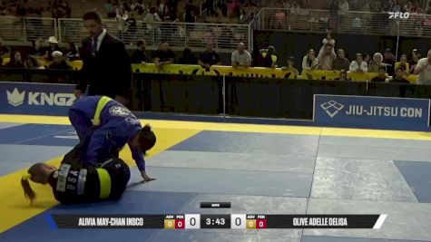 Olive Adelle Delisa vs Alivia May-Chan Insco 2025 Pan Kids Jiu-Jitsu IBJJF Championship