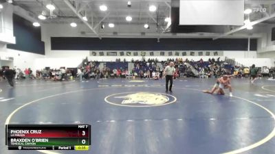 113 lbs 7th Place Match - Phoenix Cruz, La Mirada vs Braxden O`Brien, Temescal Canyon