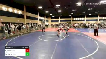 126 lbs Round Of 64 - Kristofer Arrey, Threshold WC vs Wesley Murch, Team Montana