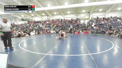 132B lbs 1st Place Match - Carson Cooper, Pleasant Grove vs Dane Barlow, Skyridge
