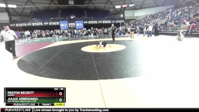 86 lbs Semifinal - Paxton Beckett, NWWC vs Julius Arredondo, Mat Demon Wrestling Club