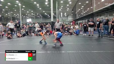 68 lbs Round 5 (8 Team) - Knox Chavez, U2 Upstate Uprising Blue vs Amari Brobeck, Buffalo Valley WC