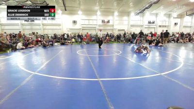 62 lbs Round Robin 2 - Gracie Logsdon, Watkins Girls vs Allie Zieminick, SouthTown Savages-Girls