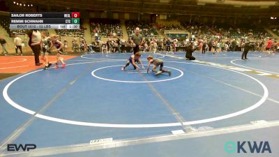 52 lbs Rr Rnd 2 - Sailor Roberts, Wesley Wrestling Club vs Remmi Schwahn, Chandler Takedown Club