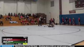 120 lbs Finals (2 Team) - Jack Boeglin, Southridge vs Brody Wilson, Washington