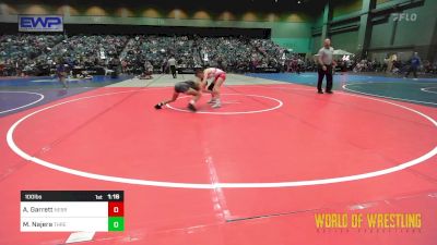 100 lbs Round Of 16 - Avah Garrett, Nebraska Elite Wrestling Club vs Mia Najera, THRESHOLD WRESTLING CLUB