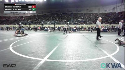 76 lbs Round Of 16 - Graham Sandoval, Cowboy Wrestling Club vs Bradley Fletcher, Broken Arrow Wrestling Club