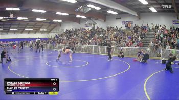 118 lbs 1st Place Match - Paisley Conway, Newberg Mat Club vs Maylee Yancey, COWA