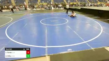 113 lbs Quarterfinal - Isaiah Flores, Eldorado vs Adam Bilby, Kansas Good Guys