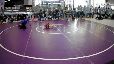 55 lbs Cons. Round 1 - Lily-Mae Ybarbo, Vici Wrestling Club vs Aliyah Chinchilla, Spring Klein Wrestling Club
