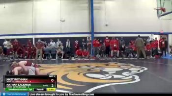 157 lbs Quarters & Wb (16 Team) - Matt Rothman, Worcester Polytechnic vs Nathan Lackman, Rhode Island College