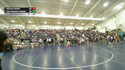110 lbs 3rd Place Match - Trey Swaggy Fowkes, Sanderson Wrestling Academy vs Nikolas Jensen, Champions Wrestling Club