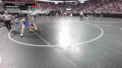 D1-132 lbs Champ. Round 1 - Devon Lietzau, Sparta vs Remington Skic, Merrill