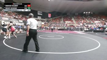 175 lbs Cons. Round 2 - Brody Bowser, Clay Center Community HS vs Deekon Holbert, Concordia HS