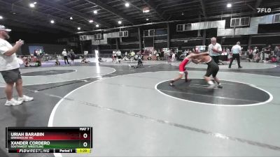 92 lbs Round 2 - Xander Cordero, Southwest Wrestling vs Uriah Barabin, Grindhouse WC