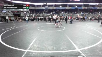 66 lbs 3rd Place - Seth Barratt, Rogersville WC vs Colson Andersen, Hammerin Hawks WC