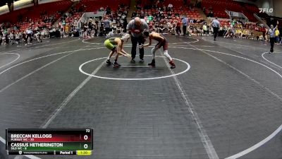 72 lbs Round 1 (8 Team) - Breccan Kellogg, Pursuit WC vs Cassius Hetherington, Silo WC