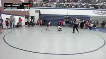 71 lbs Cons. Round 5 - Barrett McCoy, All In Wrestling Academy vs Gabriel Greenfield, Mountain Man Wrestling Club