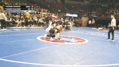 175 Class 4 lbs Cons. Round 1 - Tanner Faulkner, Christian Brothers College vs Nazsier Johnson, Glendale