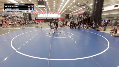 124 lbs Round 5 (12 Team) - Madison Adcock, Marymount vs Natalia Accorsi, Lehigh