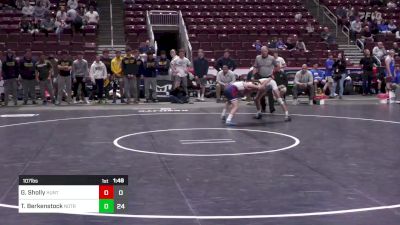 107 lbs Round Of 16 - Gaige Sholly, Huntingdon Area vs Tanner Berkenstock, Notre Dame - Green Pond