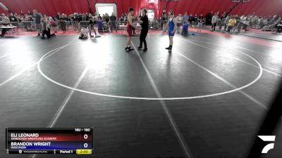 160 lbs Quarterfinal - Eli Leonard, Sarbacker Wrestling Academy vs Brandon Wright, Wisconsin