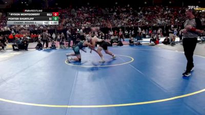 3A 190 lbs Champ. Round 1 - Rydon Montgomery, Malad vs Porter Shurtliff, West Jefferson