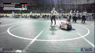 76 lbs 7th Place - Dylan Detherow, Collinsville Cardinal Youth Wrestling vs Brewer Brooks, Shelton Wrestling Academy