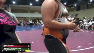 106 lbs Cons. Semi - Natalia Choquegonza, Ponte Vedra Wrestling vs Fallon Dames, RPA